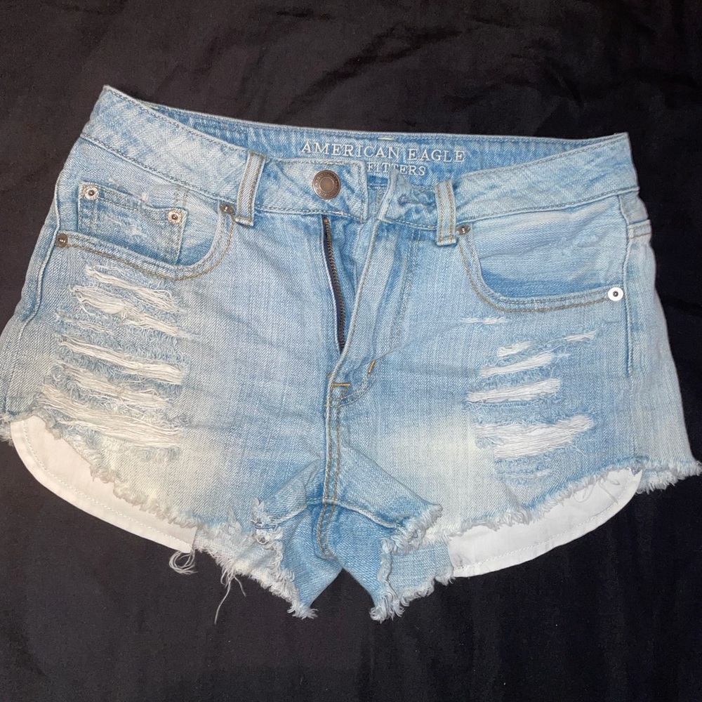 American Eagle Hi-Rise Festival Denim Jean Shorts
